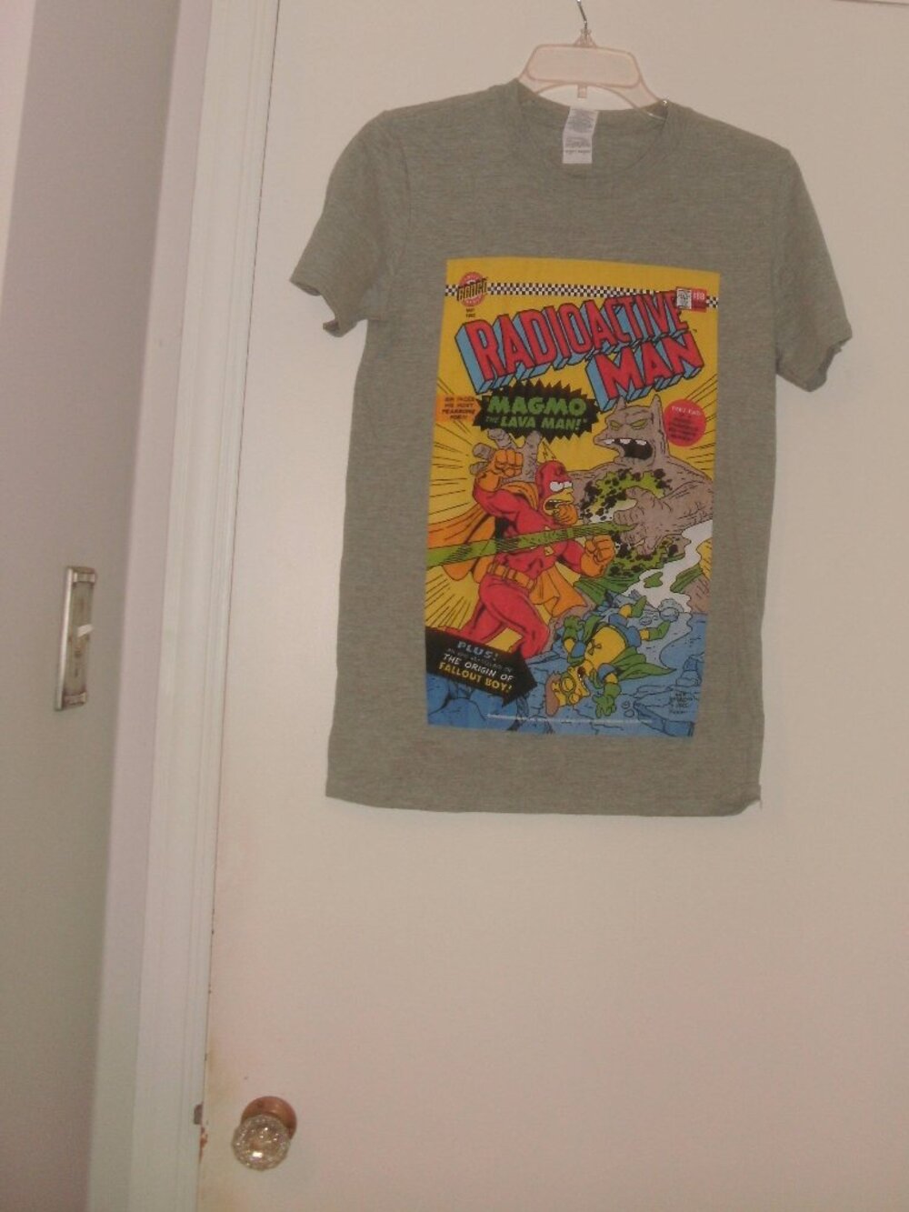 The Simpsons Bartman & Radioactive Man Graphic Tee T Shirt size S